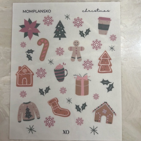 Christmas transparent stickers 3 sheet bundle - Picture 4 of 5